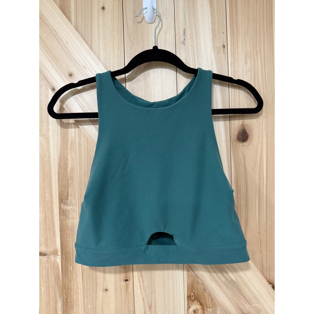 Abercrombie & Fitch YPB Teal High Neck Cutout Sports Bra XL Activewear Top
